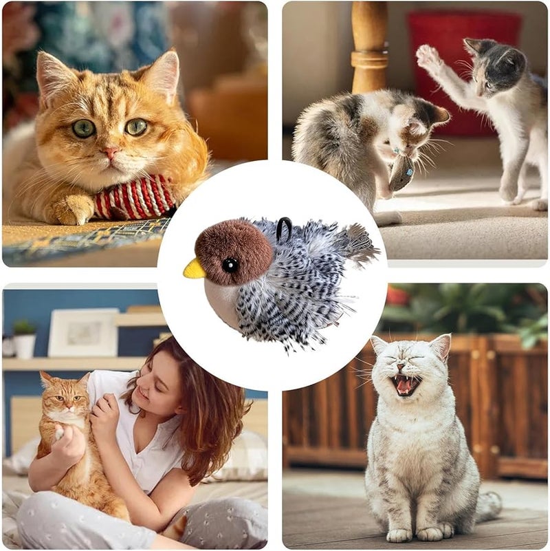 لعبة قطط تفاعلية Flappy Bird مع نعناع قطط وصافرة لتمارين القطط المنزلية - Image 5